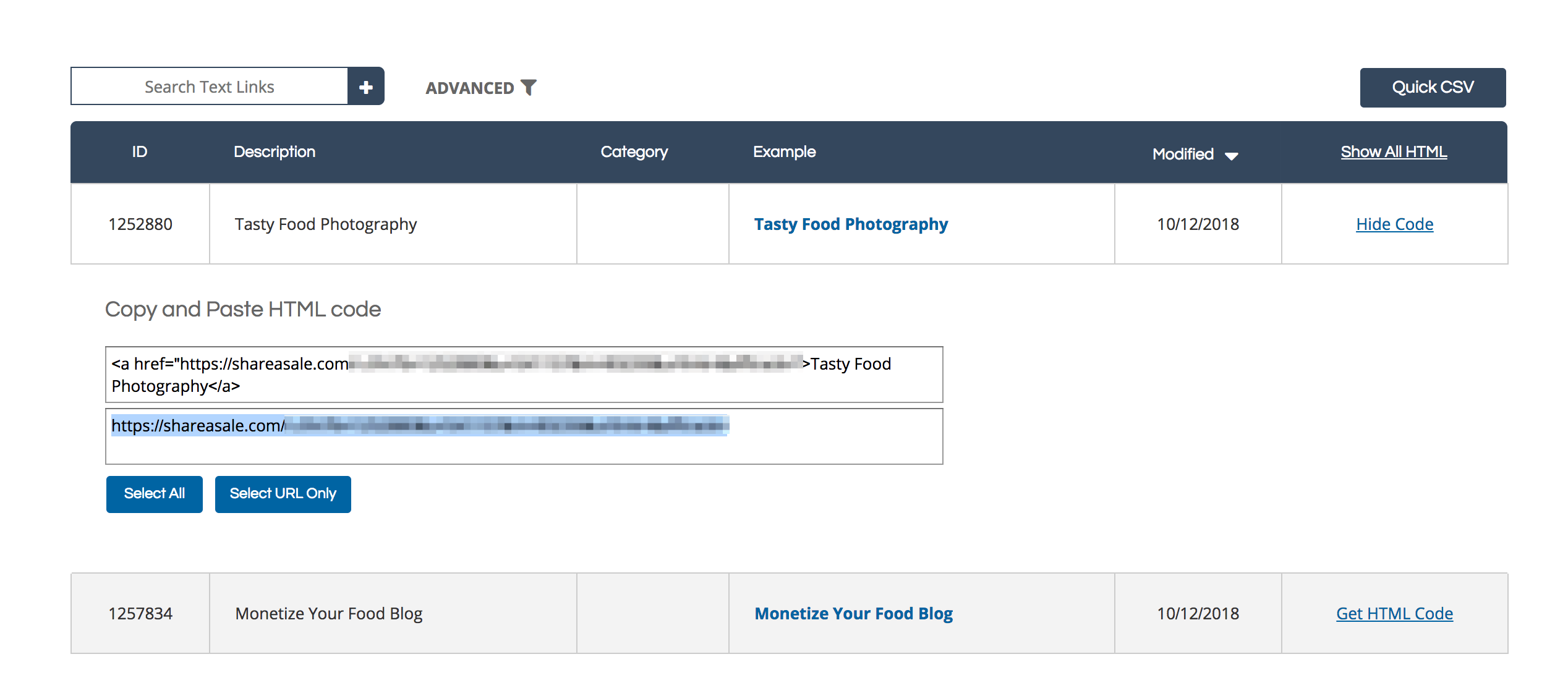 Screenshot showing how to sign up for affiliate account.