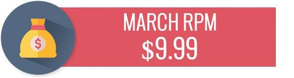 March RPM for Pinch of Yum.