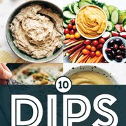 Best dip recipes in a collage.