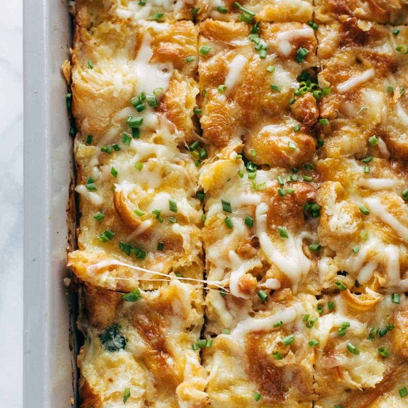 A picture of Egg and Croissant Brunch Bake