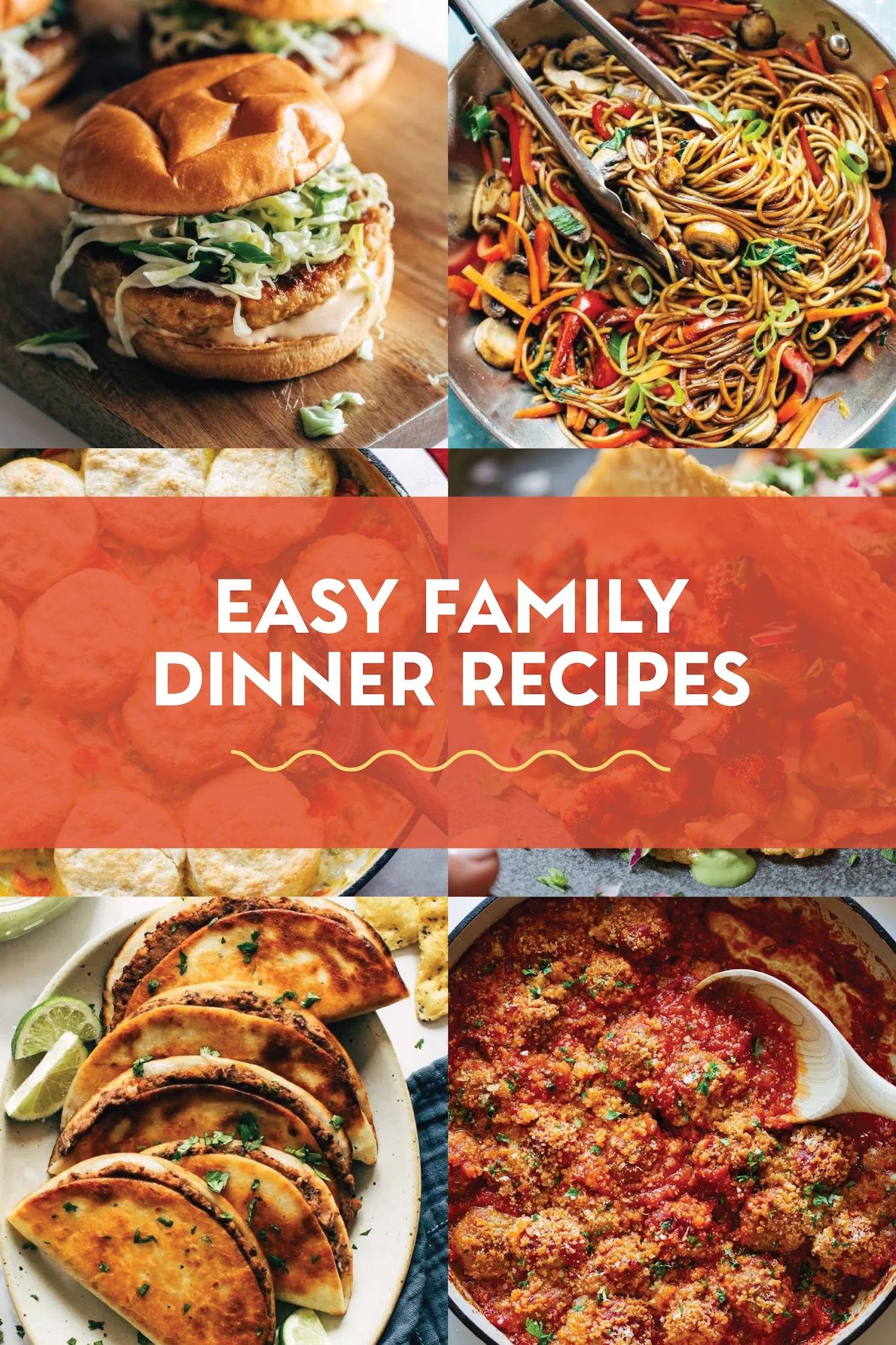 Easy family dinner recipes.