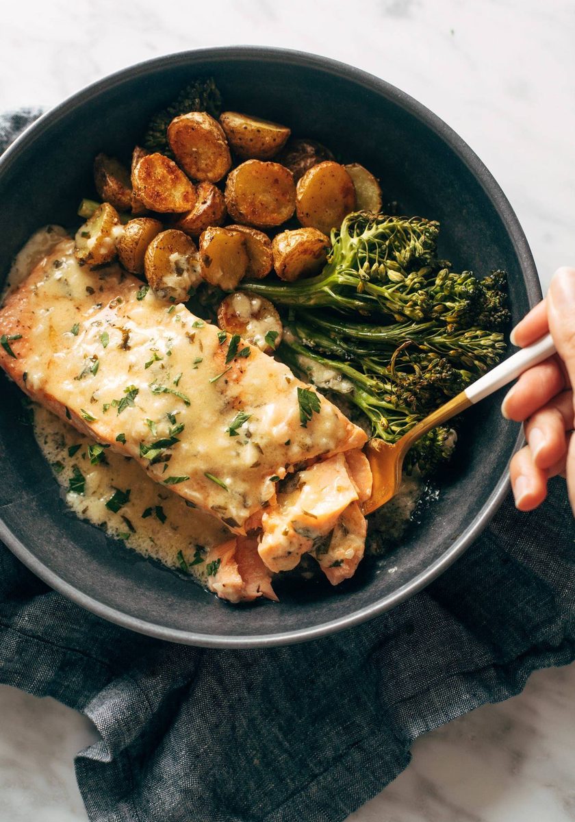 Salmon with Lemon Sauce-1-2