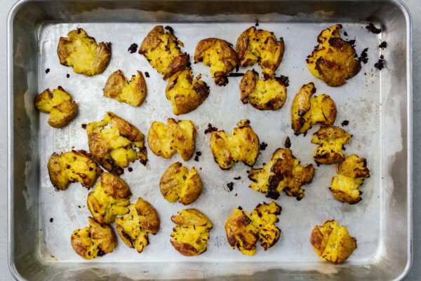 baked smashed potatoes | www.iamafoodblog.com