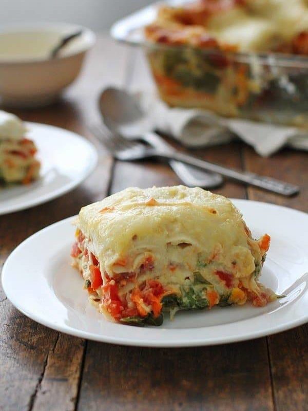 Veggie Alfredo Lasagna