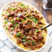 A picture of Ham and Sausage Hash Brown Egg Bake