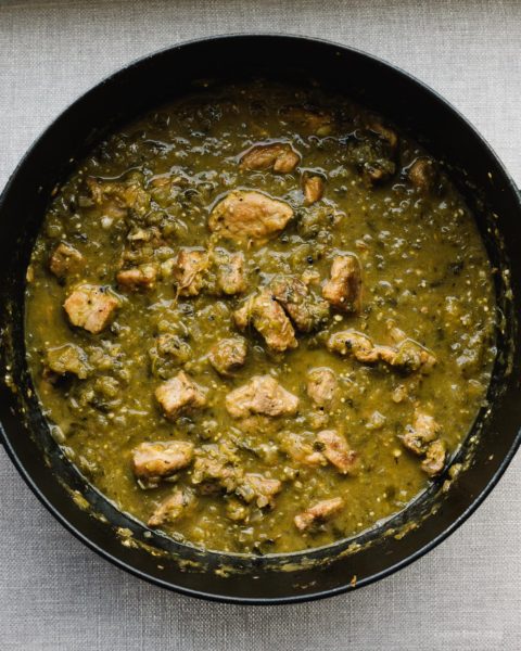 Slow Cooker Green Chili Hatch Chile Verde Recipe | www.iamafoodblog.com