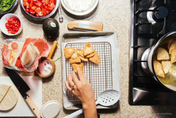 how to make homemade tortilla chips | www.iamafoodblog.com