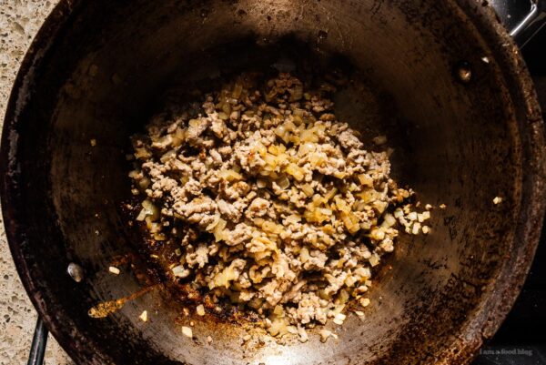 ground beef for lasagna soup | www.iamafoodblog.com