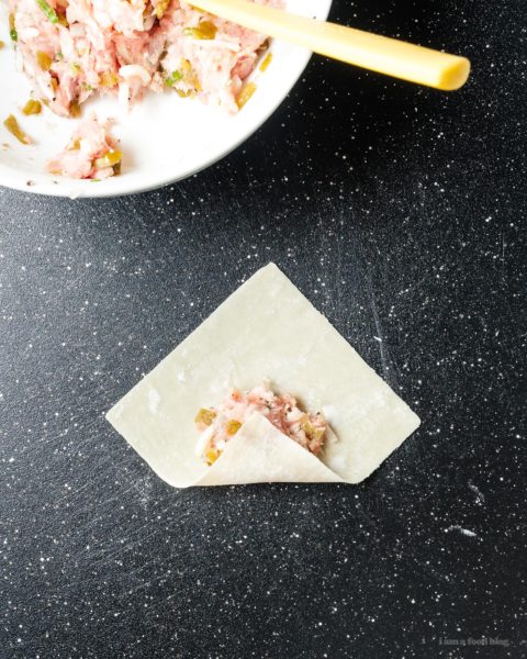 Do you like your wonton soupy or crunchy? Hatch green chile wonton two ways! #greenchile #wonton #hatchchile