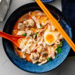 low carb keto-friendly thai red curry shirataki noodle soup #soup #thai #recipes #shirataki #curry #keto #lowcarb #keto recipes