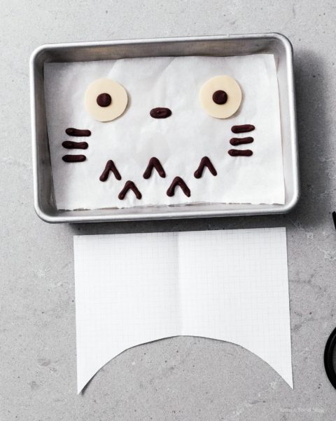 A super cute fluffy, jiggly Totoro cheesecake: pillowy soft, cotton-y, light-as-air cheesecake with just a hint of sweetness. #cheesecake #japanesecheesecake #fluffycheesecake #totorocake #totorocheesecake #totorofood #kawaiifood