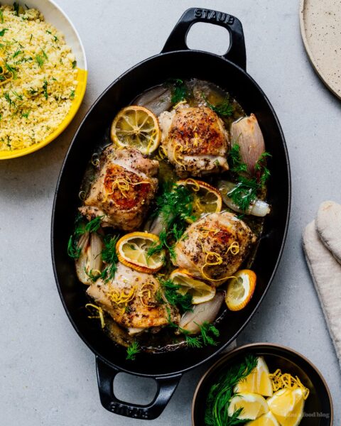 Lemon Pepper Chicken with Lemon and Dill Cous Cous Recipe Step 5