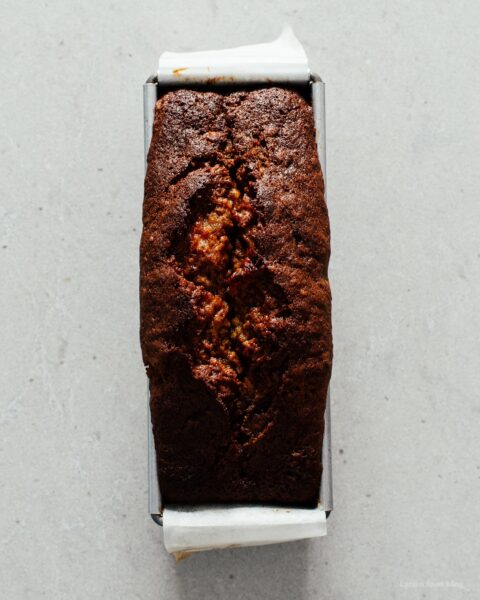 Small Batch Black Bottom Banana Bread | www.iamafoodblog.com