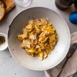Super Creamy Cacio e Pepe Style Pasta | www.iamafoodblog.com