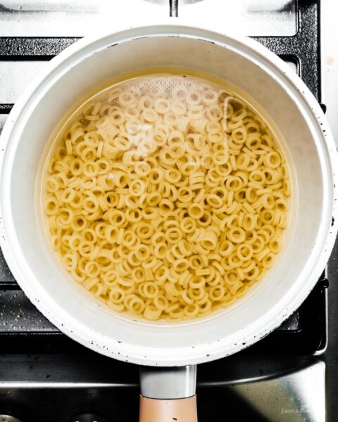 Homemade SpaghettiOs with Mini Meatballs Recipe | www.iamafoodblog.com