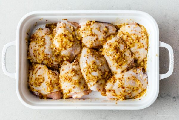honey mustard chicken thighs | www.iamafoodblog.com