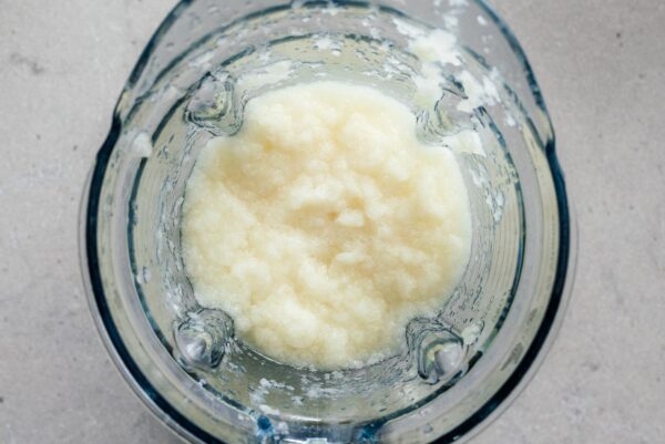 blending onions and pears | www.iamafoodblog.com