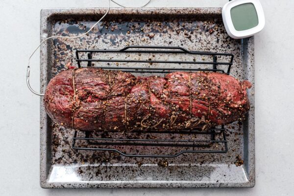 beef tenderloin ready to roast | www.iamafoodblog.com