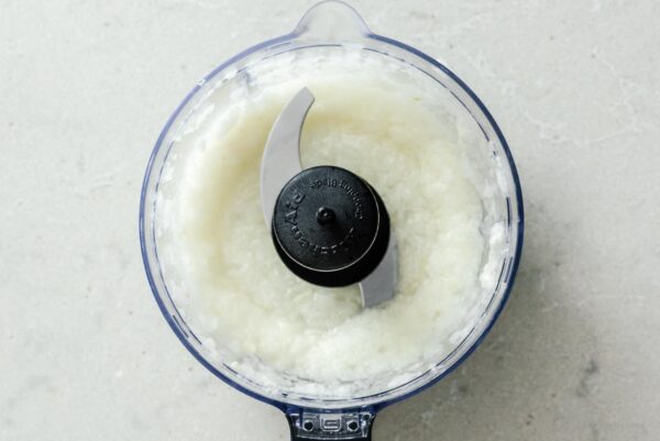 pureeing onions | www.iamafoodblog.com