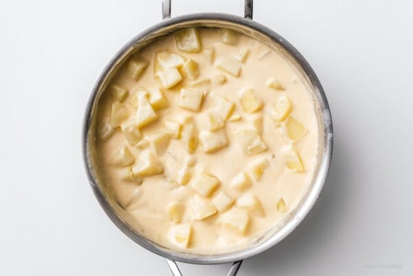 potatoes in cheese sauce | www.iamafoodblog.com