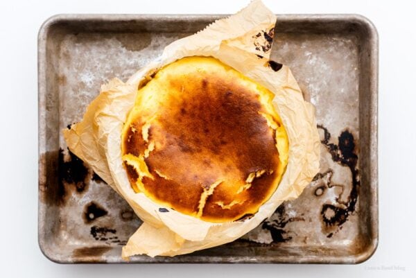 baked basque cheesecake | www.iamafoodblog.com