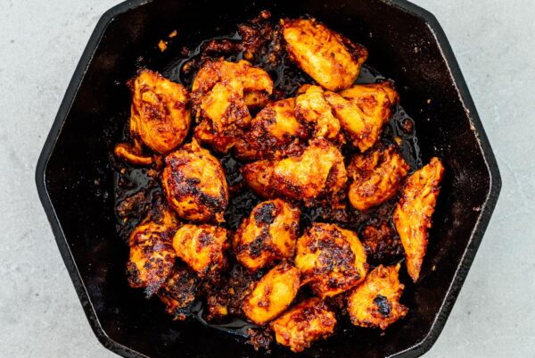 pan fried buldak | www.iamafoodblog.com