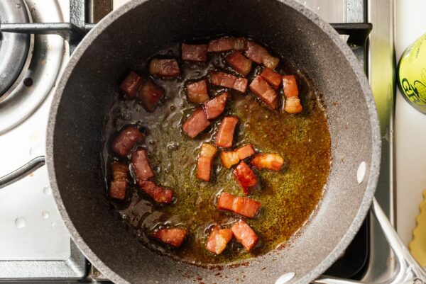 frying prosciutto | www.iamafoodblog.com