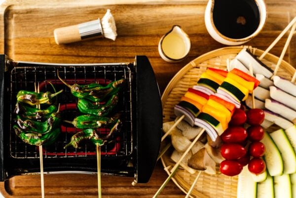 grilled vegetable yakitori | www.iamafoodblog.com