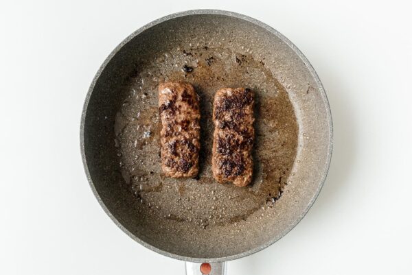 cooked burger dog patties | www.iamafoodblog.com