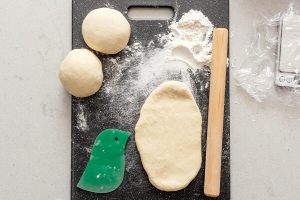 milk bread dough rolled out | www.iamafoodblog.com