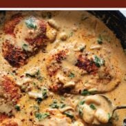 Creamy chicken gnocchi pin.